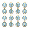 Golden Plated Alloy Enamel Charms ENAM-S118-04I-2