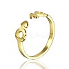 Stylish Adjustable 304 Stainless Steel Gender Symbol Cuff Rings for Women CD3807-5-1