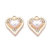 Rack Plating Alloy Rhinestone Pendants FIND-N005-19E-1
