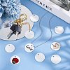 30Pcs Blank Double-sided Heat Transfer Aluminium Pendants DIY-BC0012-89B-5