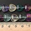 Natural Green Purple Yellow Fluorite Beads Strands G-NH0048-A01-01-6