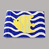 Flocking Fibre Tropical Fish Bath Mat AJEW-FZC0003-05B-1
