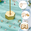 20Pcs 2 Colors Brass Stud Earring Findings KK-BBC0027-59-6