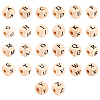 Kissitty ddPrinted Natural Wood Beads WOOD-KS0001-12-29