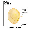 Flat Round Stainless Steel Stud Earrings for Women PJ9303-8-1