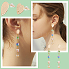 20Pcs 2 Style Brass Stud Earring Findings KK-DC0001-46-6