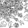 60Pcs 15 Styles Tibetan Styles Alloy Pendants FIND-FS0002-01-4