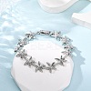 Brass Link Bracelets for Women BJEW-H209-01P-4