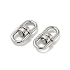 304 Stainless Steel Double Eye Swivel Clasps STAS-L300-011A-P-2