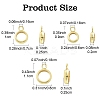 15Pcs 201 Stainless Steel Tube Bails STAS-YW0003-30A-3