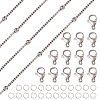 DIY Stainless Steel Satellite Chains Necklace Jewelry Kits DIY-TA0010-46-2