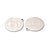 Non-Tarnish 304 Stainless Steel Pendants STAS-A074-03B-P-3