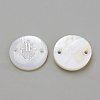 Freshwater Shell Links connectors LS-X-SHEL-Q009-004P-2