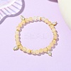 Horse Eye Brass Micro Pave Clear Cubic Zirconia Charm Bracelets BJEW-JB14059-1