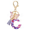 Resin Butterfly Pendant Keychains KEYC-TAC0034-03C-1