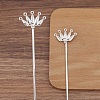 Ancient Style Alloy Hair Stick Finding PW-WGF3433-02-1