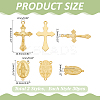 60Pcs 2 Styles Alloy Pendants & Chandelier Component Links FIND-ME0001-58-2