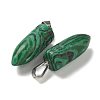 Synthetic Malachite Pointed Pendants G-B127-18P-04-2