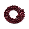 Dyed Natural White Jade Beads Strands G-T140-4mm-B07-3