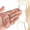 4Pcs 2 Colors Brass Hanging Chains Collar Pins Tie Clips AJEW-SC0004-03-4