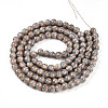 Baking Paint Glass Beads Strands DGLA-N008-8mm-08-3
