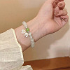Cat Eye Round Beaded Stretch Bracelets WG66F0A-05-1