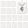 24Pcs PU Leather & Sponge Jewelry Pendant Nceklace Display Cards NDIS-SP0001-03B-02-1