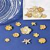 16Pcs 8 Styles Alloy & Brass & 304 Stainless Steel Pendants FIND-FS0004-37-10