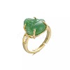 Brass & Resin Adjustable Finger Rings for Women FS-WG6D172-01-5