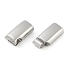 Tarnish Resistant 316 Surgical Stainless Steel Magnetic Clasps with Glue-in Ends STAS-F269-05MP-01-2