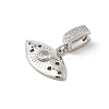 Brass Micro Pave Cubic Zirconia Pendants KK-U047-14P-2