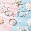 3Pcs Adjustable Handmade Porcelain Beads Braided Bead Bracelets for Children BJEW-JB11969-1