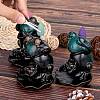 3Pcs 3 Styles Ceramic Decorations Lotus Frog Flowback Incense Stove Ceramic Incense Stove Decorations Gift JX846A-3