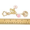 Alloy Enamel Pendant Keychains HJEW-FS00052-01-5