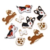 10Pcs 5 Styles Rack Plating Alloy Enamel Pendants ENAM-FP0001-96-1