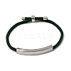 Round Nylon Milan Cord Slider Bracelet Making BJEW-L722-01P-10-1