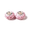 Opaque Resin European Beads RESI-C055-01I-2