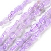 Natural Lavender Amethyst(Dyed & Heated) Beads Strands G-P497-01C-44-1