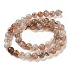 Natural Black Gold Rutilated Quartz Beads Strands G-C268-B02-02-3