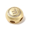 Rack Plating Brass & Cubic Zirconia Pendants KK-Z047-07G-F-RS-2