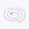 304 Stainless Steel Curb Chain Necklaces NJEW-O102-21P-1