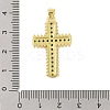 Rack Plating Brass Micro Pave Cubic Zirconia Pendants KK-S380-39E-G-3