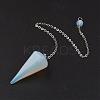 Opalite Hexagonal Pointed Dowsing Pendulums G-G956-D09-FF-2