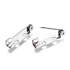 Tarnish Resistant 201 Stainless Steel Brooch Pin Back Safety Catch Bar Pins STAS-S117-021B-3