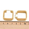 304 Stainless Steel Square Hoop Earrings EJEW-I320-27G-01-5