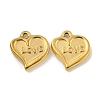 Valentine's Day 304 Stainless Steel Charms STAS-P356-31G-1