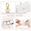 Imitation Leather Wedding Ring Storage Case with Alloy Clasps and PVC Stickers for Pet AJEW-FG0004-27A-4