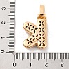 Brass Micro Pave Cubic Zirconia Pendants KK-C076-29K-G02-3