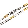 304 Stainless Steel Mariner Chain Necklaces X-NJEW-P047-44-1