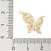 Brass Pave Clear Cubic Zirconia Pendants LS-KK-Z061-08G-02-3